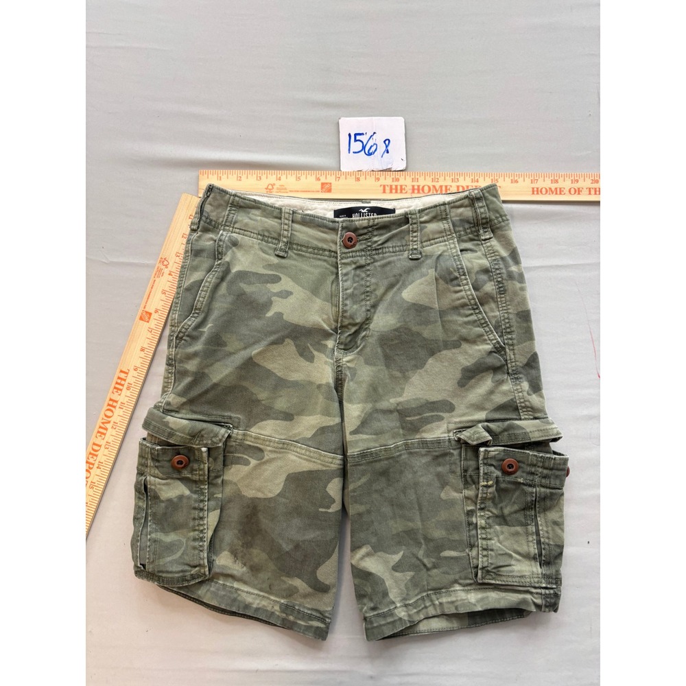Hollister Cali Longboard Cargo Shorts Mens 28 Camo Epic Flex Green Camouflage